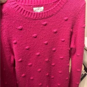 Lucky Brand Hot Pink Textured Women's Sweater